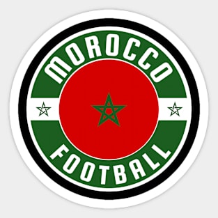 Morocco Football Fan Sticker